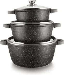 Cheffinger Steelpan Set 6-delig - 20-24-28cm - Zwart 9 Cheffinger Steelpan Set 6-delig - 20-24-28cm - Zwart -Keukenbenodigdheden Winkel 1023x1200 1