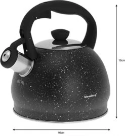 Fluitketel Inductie Gas Waterkoker 2.0 L ‘’Cosenza’’ Mat Zwart RVS -Keukenbenodigdheden Winkel 1108x1200 6