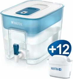 BRITA - Waterfilterkan - Flow Cool - Blauw - 8,2L + 12 Pack MAXTRA+ Waterfilterpatronen - Voordeelverpakking -Keukenbenodigdheden Winkel 1111x1200 1