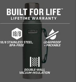 Stanley The Legendary Classic Bottle 0,75L - Thermosfles - Matte Black -Keukenbenodigdheden Winkel 1113x1200