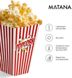 50 Duurzame Popcorn Bakjes (18x10cm) - Popcorn Zakjes Voor Filmavonden, Feestjes - Ook Geschickt Als Snoepbakje Of Feestzakje Voor Kinderen 14 50 Duurzame Popcorn Bakjes (18x10cm) - Popcorn Zakjes Voor Filmavonden, Feestjes - Ook Geschickt Als Snoepbakje Of Feestzakje Voor Kinderen -Keukenbenodigdheden Winkel 1115x1200 7