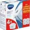 BRITA Waterfilterbundel Marella Cool White + 4 MAXTRA+ Filterpatronen