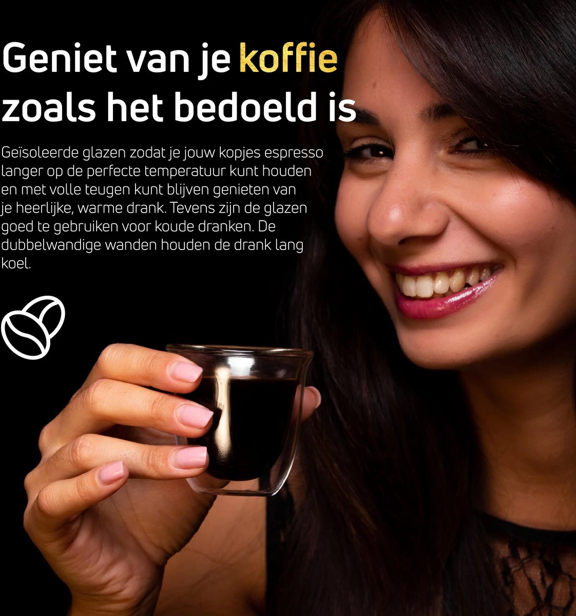 Dubbelwandige ESPRESSO Glazen Van Borosilicaat - Warme En Koude Dranken Kopjes - 70 ML - Set Van 4 4 Dubbelwandige ESPRESSO Glazen Van Borosilicaat - Warme En Koude Dranken Kopjes - 70 ML - Set Van 4 - Afbeelding 4