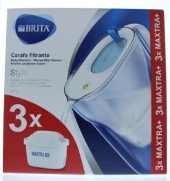BRITA - Waterfilterkan Style Cool - Blauw - 2,4L + 3 MAXTRA+ Waterfilterpatronen 31 BRITA - Waterfilterkan Style Cool - Blauw - 2,4L + 3 MAXTRA+ Waterfilterpatronen -Keukenbenodigdheden Winkel 1123x1200