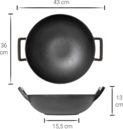 Blackwell Wadjan Wokpan - Gietijzer - 36 Cm - Zwart -Keukenbenodigdheden Winkel 1144x1200 2