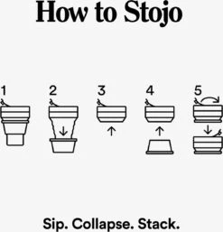 STOJO - Opvouwbare Beker - To Go - Roze - 237ml (8oz) - Herbruikbaar -Keukenbenodigdheden Winkel 1153x1200 1