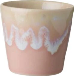 Costa Nova - Grespresso Servies - 6 Espresso Kopjes - Roze-Grijs-Azur-Red-Wit -Turquoise - Aardewerk - H 5.9 Cm -Keukenbenodigdheden Winkel 1166x1200