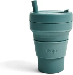 Stojo - Biggie Cup - 470 Ml - Herbruikbaar - Opvouwbaar - Groen -Keukenbenodigdheden Winkel 1174x1200 1
