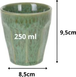 Orange85 Cappuccino Mokken - 4 Stuks - 250 Ml - Porselein - Hittebestendig - Keuken - Accessoires - Cappuccino Glazen - Cappuccino Kopjes - Latte Macchiato Glazen -Keukenbenodigdheden Winkel 1191x1200 1