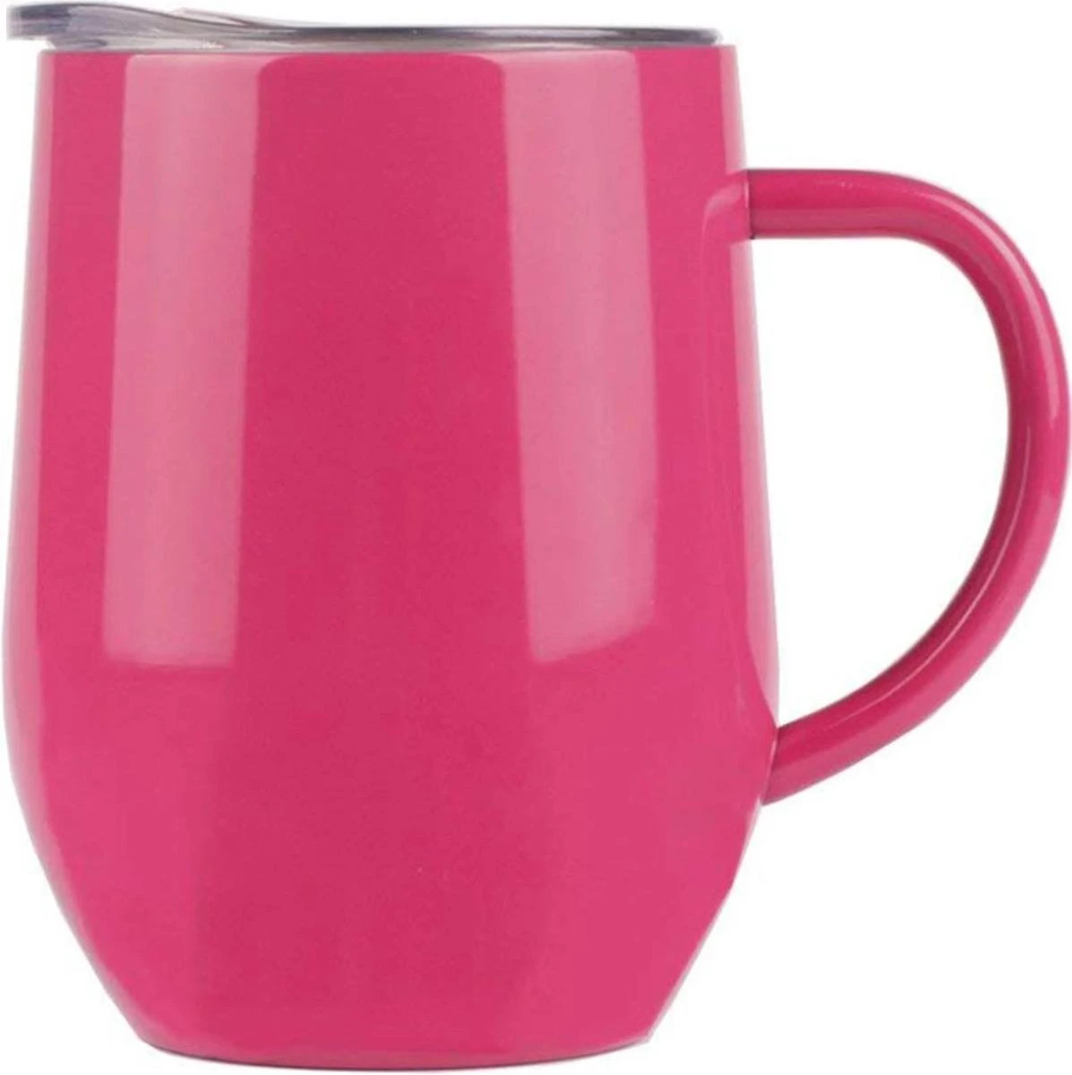 Drinkbeker - Thermosbeker - Koffiebeker To Go - Dubbelwandig - RVS - Roos Rood - Able & Borret 2 Drinkbeker - Thermosbeker - Koffiebeker To Go - Dubbelwandig - RVS - Roos Rood - Able & Borret - Afbeelding 2