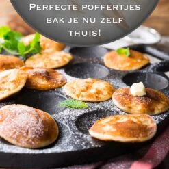 IRONO Poffertjespan Set - Incl. Doseerfles, Kwast En Vork - Poffertjespan Inductie En Electrisch - Poffertjesmaker 19 Poffertjes - Poffertjes Maken - Spuitfles - Cadeau Voor Mannen En Vrouwen -Keukenbenodigdheden Winkel 1198x1200 11