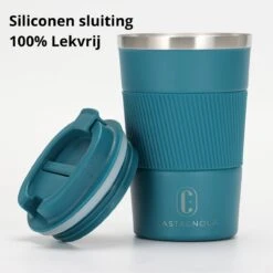 Castagnola Design RVS Koffiebeker To Go - Blauw - 380ml - Thermosbeker - Theebeker -Keukenbenodigdheden Winkel 1198x1200 2