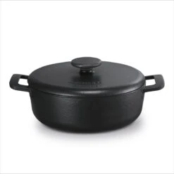 BRABANTIA THE DUTCH Gietijzeren Braadpan - Ø 28cm - MAT Zwart - Inductie