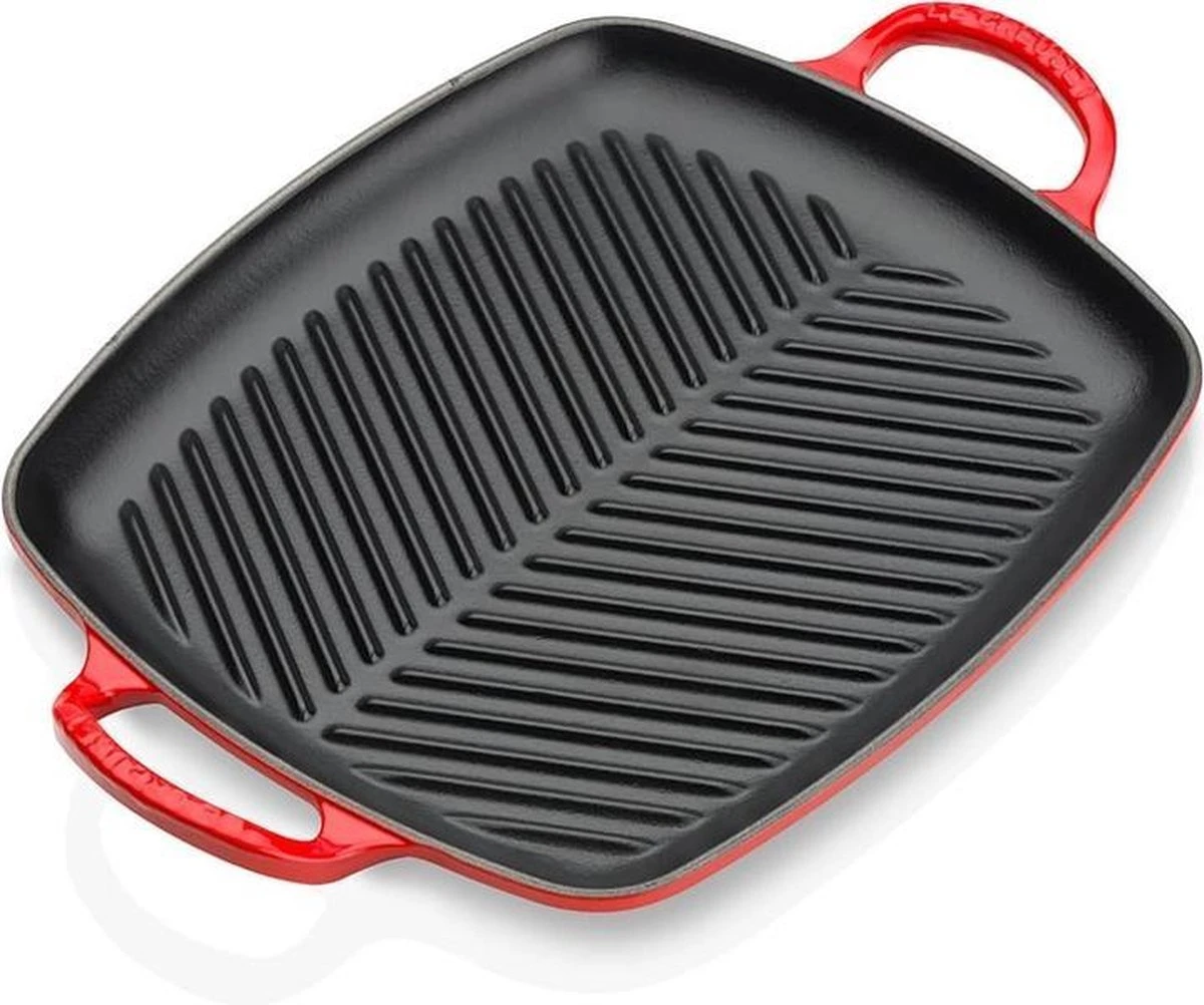 Le Creuset Rechthoekige Grill 30cm Kersenrood 3 Le Creuset Rechthoekige Grill 30cm Kersenrood - Afbeelding 3