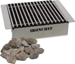 IRONCHEF Lavastenen Grill - Geschikt Voor Gasfornuis - Barbecue - BBQ - Grillplaat - Grilplaat - Bakplaat - Grillpan -Keukenbenodigdheden Winkel 1200x1013 2