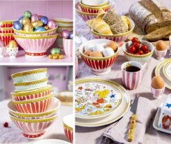 Blond Amsterdam, Even Bijkletsen Mini Mok Roze Streep Zonder Oor, 0,2L -Keukenbenodigdheden Winkel 1200x1017