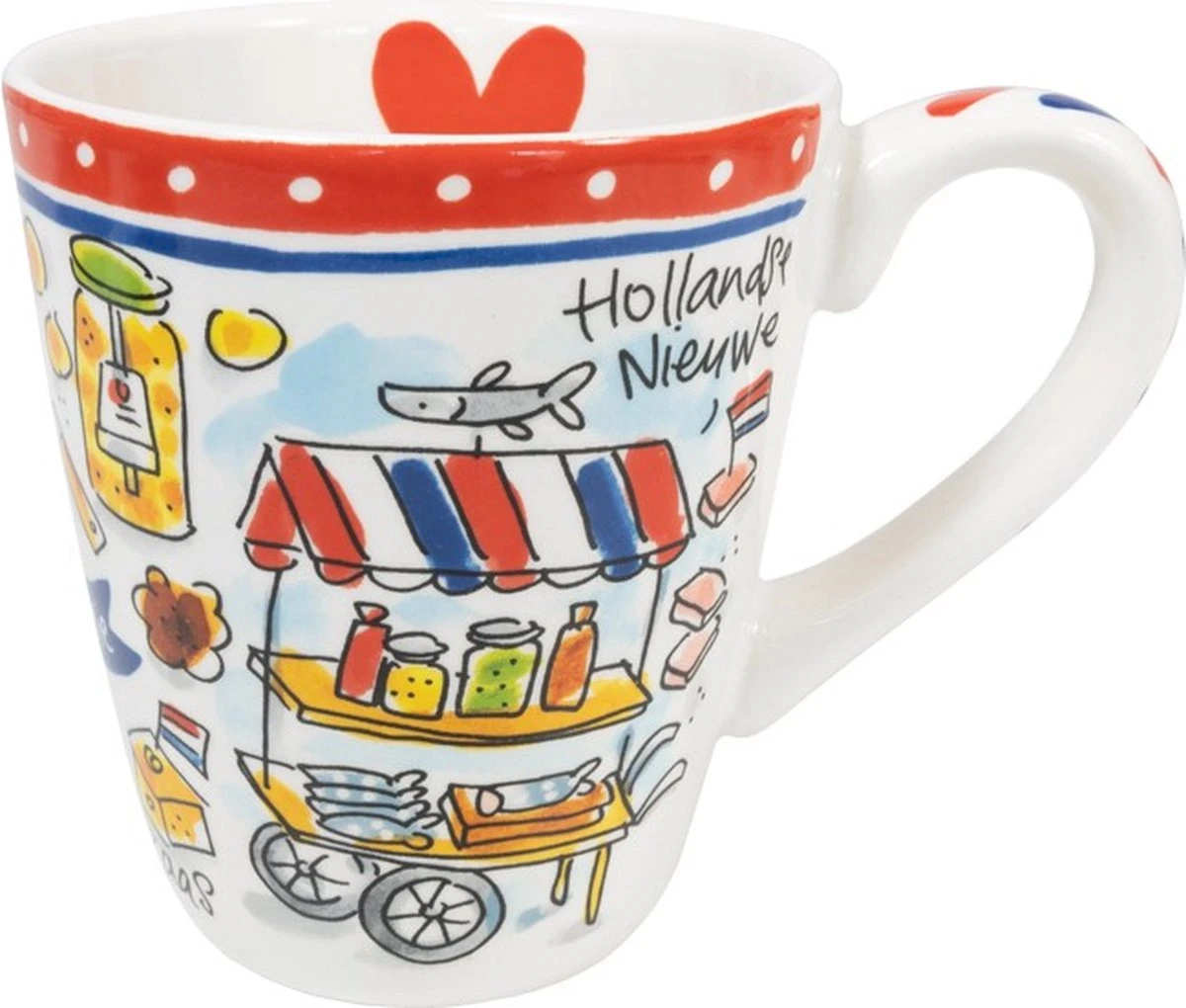Mok XL - Grote Mok - 350 Ml - XL Mok - Grote Beker - Hollandse Cadeautjes - Holland Souvenir - Typisch Nederlands