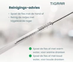 Tigrar - Waterfles - Drinkfles - Thermosfles 1 Liter Dubbelwandig - RVS - (Staal) Blauw - Incl. Extra Dop 3 Rietjes En Reiniger -Keukenbenodigdheden Winkel 1200x1022 1