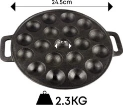 YUGN BLACK Poffertjespan Poffertjesmaker 6 Delige Set - 19 Poffertjes Incl Doseerfles Kwast Poffertjesvork Siliconen Ovenwanten - Platte Onderkant Poffertjespan Inductie Poffertjespan Elektrisch - Cadeau Tip -Keukenbenodigdheden Winkel 1200x1023 2