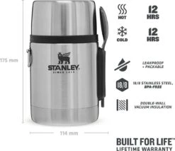 Stanley The Stainless Steel All-in-One Food Jar 0,53L - Thermosfles - Stainless Steel 17 Stanley The Stainless Steel All-in-One Food Jar 0,53L - Thermosfles - Stainless Steel -Keukenbenodigdheden Winkel 1200x1035