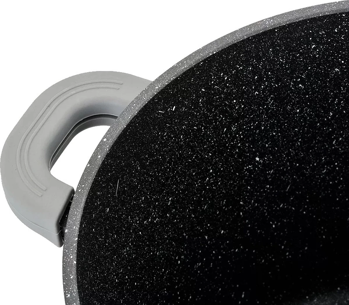 Cheffinger Steelpan Set 6-delig - 20-24-28cm - Zwart 4 Cheffinger Steelpan Set 6-delig - 20-24-28cm - Zwart - Afbeelding 4