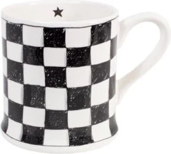 BLOND AMSTERDAM X NOIR: MUG CHECKERED