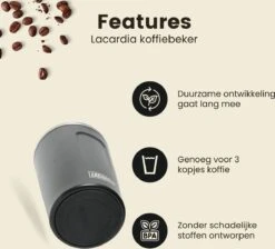 LaCardia Koffiebeker To Go Premium Zwart – Thermosbeker – Theebeker – 380ML – Herbruikbaar 12 LaCardia Koffiebeker To Go Premium Zwart – Thermosbeker – Theebeker – 380ML – Herbruikbaar -Keukenbenodigdheden Winkel 1200x1090