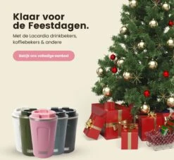 LaCardia Koffiebeker To Go Premium Wit – Thermosbeker – Theebeker – 380ML – Herbruikbaar -Keukenbenodigdheden Winkel 1200x1102
