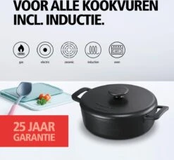 Brabantia The Dutch Braadpan - Matt Black - 28 Cm - Gietijzer -Keukenbenodigdheden Winkel 1200x1107 6