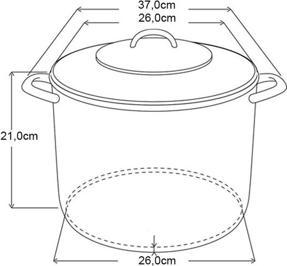 Michelino RVS Soeppan - 10 Liter - Vaatwasserbestendigd 2 Michelino RVS Soeppan - 10 Liter - Vaatwasserbestendigd - Afbeelding 2