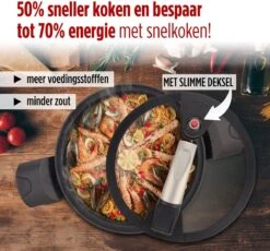 Rosmarino - Snelkookpan Met Glazen Deksel - Zwart - Ø24cm - 5 Liter - 100% PFAS & PFOA Vrij - Aluminium - Pressure Cooker - Non-stick Minerale Coating - Ergonomische Handgrepen - Geschikt Voor Alle Warmtebronnen 18 Rosmarino - Snelkookpan Met Glazen Deksel - Zwart - Ø24cm - 5 Liter - 100% PFAS & PFOA Vrij - Aluminium - Pressure Cooker - Non-stick Minerale Coating - Ergonomische Handgrepen - Geschikt Voor Alle Warmtebronnen -Keukenbenodigdheden Winkel 1200x1115
