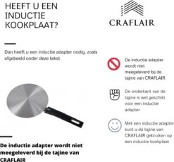 CRAFLAIR ~ Tajine ~ Ø 30 Cm ~ Geschikt Voor Inductie - Adapter ~ Handgemaakt ~ Geglazuurd Keramiek -Keukenbenodigdheden Winkel 1200x1118 2