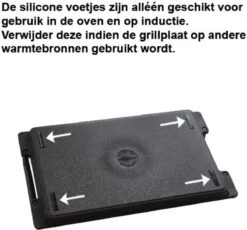 Eurolux Grillplaat Met Grepen - 41 X 24 X 2.5 Cm - Zwart - Aluminium - Geschikt Voor Alle Warmtebronnen -Keukenbenodigdheden Winkel 1200x1119 6