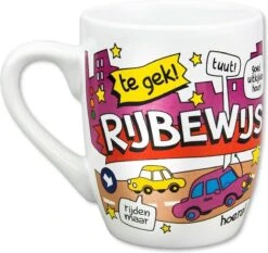Paper Dreams Mok Cartoon-stijl Rijbewijs Keramiek 325ml Rood/wit -Keukenbenodigdheden Winkel 1200x1134 3