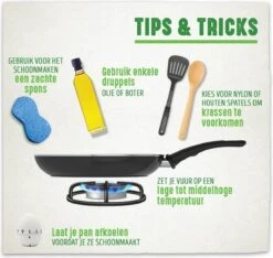 GreenChef Vintage Steelpan 16cm/1.6L - Zwart - Inductie - PFAS-vrij -Keukenbenodigdheden Winkel 1200x1135 5