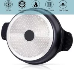 Tajine Agadir Inductie Arabisch Design Non-stick Shining Black -Keukenbenodigdheden Winkel 1200x1145 8