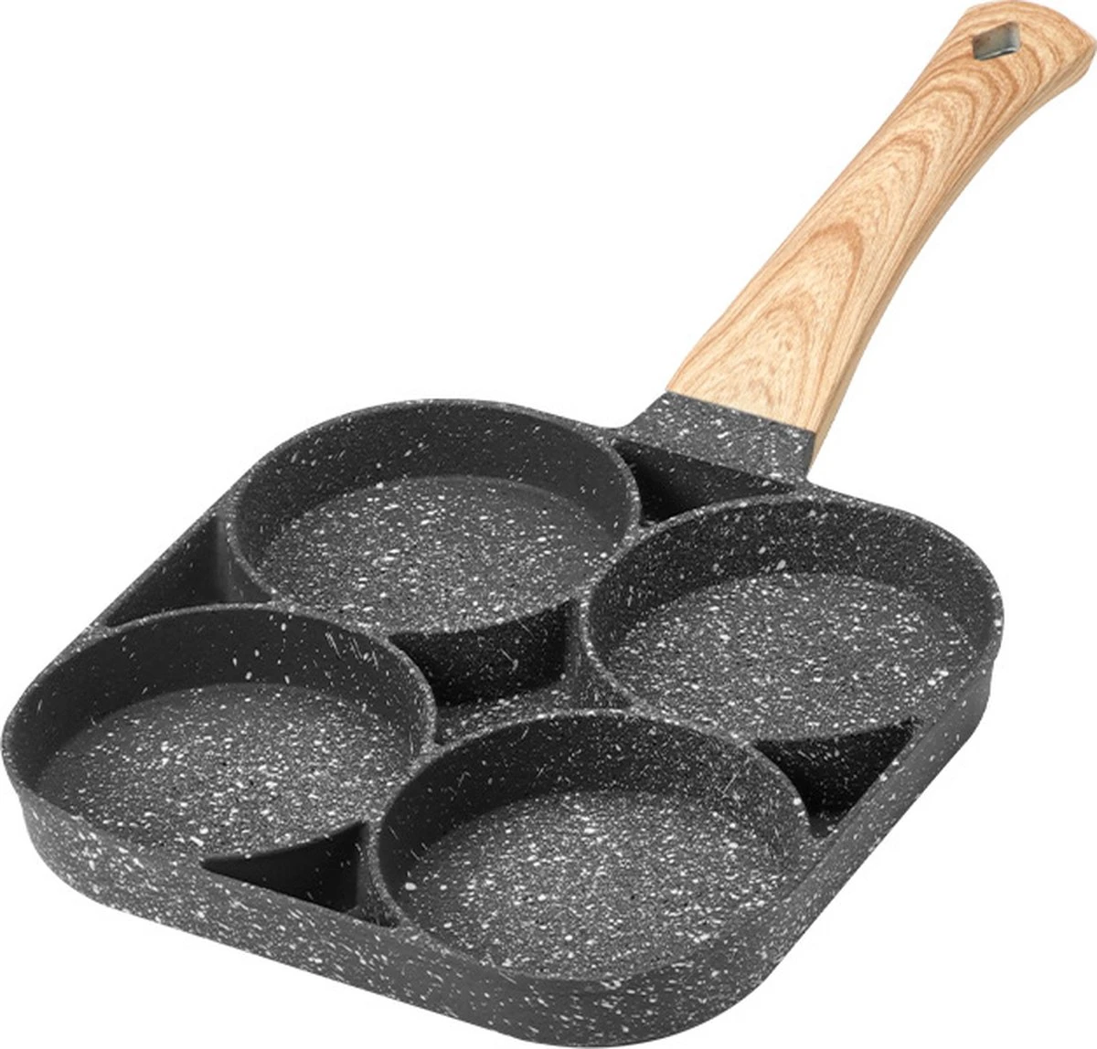 Professionele Koekenpan - Inductie - Voor Eieren / Pannekoeken / Hamburgers - Bakpan - Pan Voor 4 Eieren - Crepe Maker - Pannenkoekenmaker - Braadpan - Anti Aanbaklaag 1 Professionele Koekenpan - Inductie - Voor Eieren / Pannekoeken / Hamburgers - Bakpan - Pan Voor 4 Eieren - Crepe Maker - Pannenkoekenmaker - Braadpan - Anti Aanbaklaag