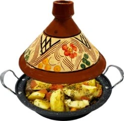 Tajine Aardewerk En Gegoten Aluminium Inductie| Handvaten| Geschikt Voor 4-8 Personen - Alle Warmtebronnen| Ø 30cm -Keukenbenodigdheden Winkel 1200x1172 4