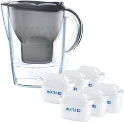 BRITA - Waterfilterkan Marella Cool - Grafiet - 2,4L + 6 MAXTRA+ Waterfilterpatronen -Keukenbenodigdheden Winkel 1200x1181