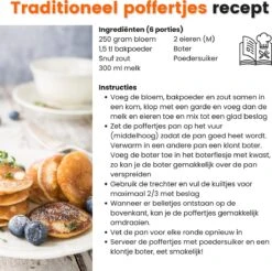 Kicinn Poffertjespan - Poffertjesmaker - Poffertjespan Inductie - Ø 24 Cm - 19 Poffertjes - Inclusief Handvaten -Keukenbenodigdheden Winkel 1200x1194 6