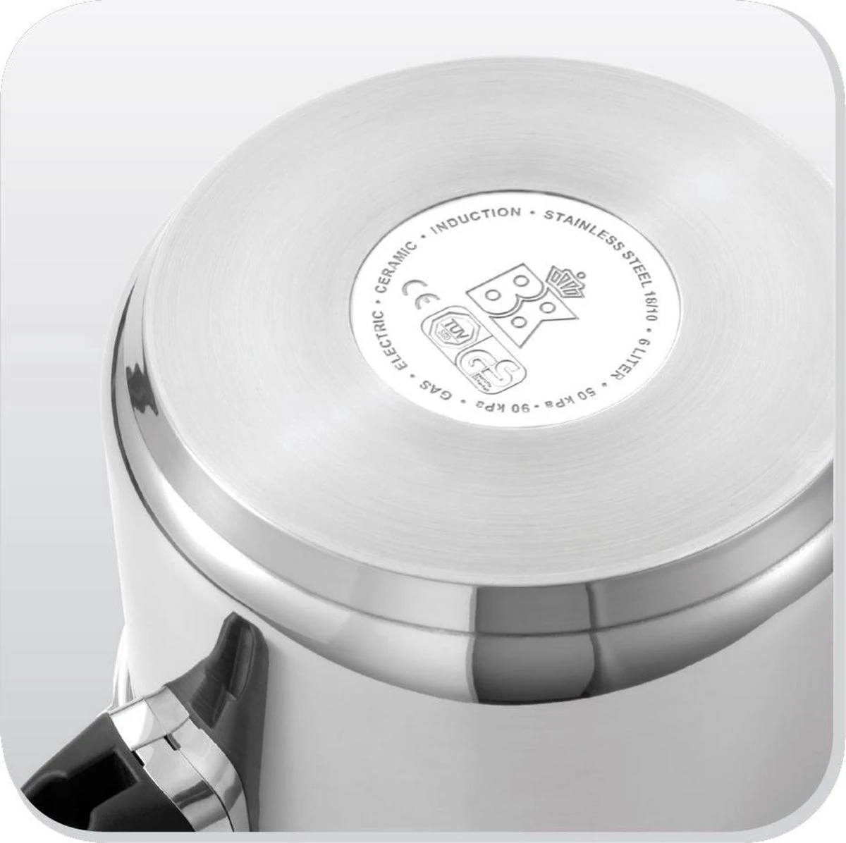BK Snelkookpan 22 Cm / 6L - RVS - Glans - Inductie 5 BK Snelkookpan 22 Cm / 6L - RVS - Glans - Inductie - Afbeelding 5