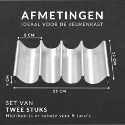 Keufens Taco Houder - Set Van 2 - Tacohouder - Tortilla Houder - Taco Standaard - Taco Houder Ovenbestendig - Taco Houders - Wrap Houder -Keukenbenodigdheden Winkel 1200x1196 6