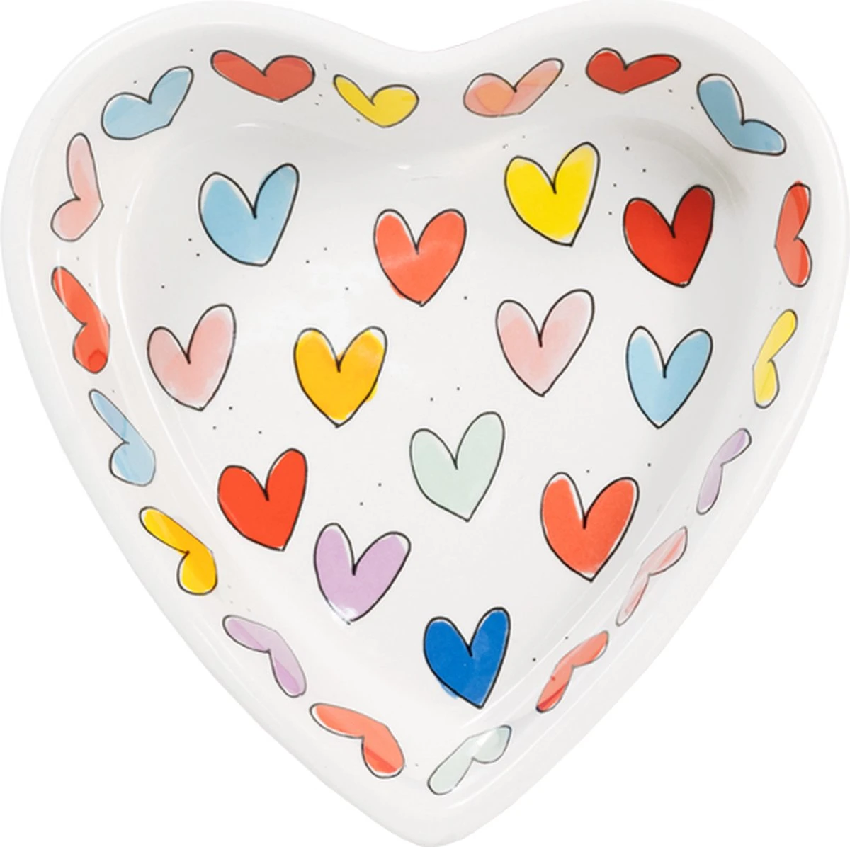 Blond Amsterdam, Even Bijkletsen: Hartvormige Schaal ø22CM 1 Blond Amsterdam, Even Bijkletsen: Hartvormige Schaal ø22CM