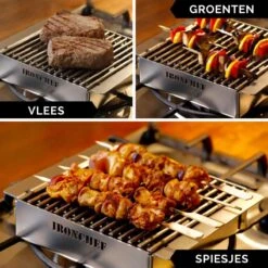 IRONCHEF Lavastenen Grill - Geschikt Voor Gasfornuis - Barbecue - BBQ - Grillplaat - Grilplaat - Bakplaat - Grillpan -Keukenbenodigdheden Winkel 1200x1200 1046