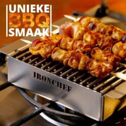 IRONCHEF Lavastenen Grill - Geschikt Voor Gasfornuis - Barbecue - BBQ - Grillplaat - Grilplaat - Bakplaat - Grillpan -Keukenbenodigdheden Winkel 1200x1200 1048