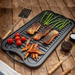 Nuovva Dubbelzijdig Gietijzeren Grillplaat - 50cm X 26cm 8 Nuovva Dubbelzijdig Gietijzeren Grillplaat - 50cm X 26cm -Keukenbenodigdheden Winkel 1200x1200 1053