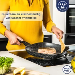 Westinghouse Grillpan - Ø 28 Cm - Zwart Marmer - Geschikt Voor Alle Warmtebronnen Inclusief Inductie - Steakpan Met Antiaanbaklaag- Aluminium 12 Westinghouse Grillpan - Ø 28 Cm - Zwart Marmer - Geschikt Voor Alle Warmtebronnen Inclusief Inductie - Steakpan Met Antiaanbaklaag- Aluminium -Keukenbenodigdheden Winkel 1200x1200 1081