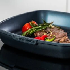 Westinghouse Performance Series - Grillpan Inductie 28cm - Luxe Grillpan - Blauw - Steakpan - Geschikt Voor Alle Warmtebronnen Inclusief Inductie En Ovenbestendig -Keukenbenodigdheden Winkel 1200x1200 1102