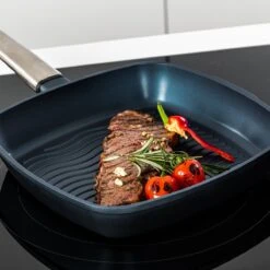 Westinghouse Performance Series - Grillpan Inductie 28cm - Luxe Grillpan - Blauw - Steakpan - Geschikt Voor Alle Warmtebronnen Inclusief Inductie En Ovenbestendig -Keukenbenodigdheden Winkel 1200x1200 1103
