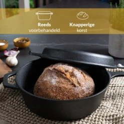 Chefarone Gietijzeren Pan - 2-in-1 Braadpan Inclusief Deksel - Geschikt Voor Alle Warmtebronnen -Keukenbenodigdheden Winkel 1200x1200 1166